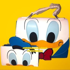 Loungefly Disney Donald Duck Cosplay Crossbody Bag & Matching Wallet